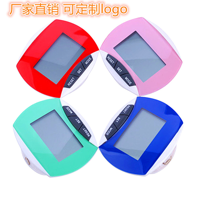 Электронный педометр с большим экраном, многофункциональный, для ходьбы и бега, счетчик калорий для студентов и пожилых людей