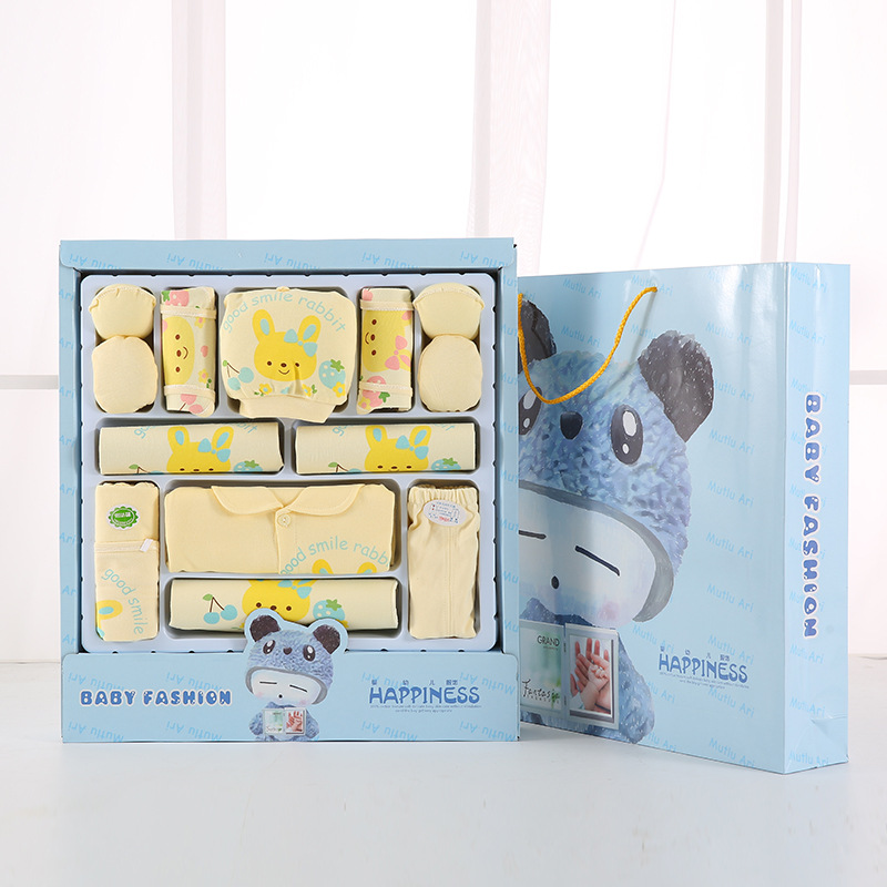 Wholesale Pure Cotton Newborn Baby Clothes Newborn Gift Set Full Moon Baby Clothing Supplies Spring Summer Autumn