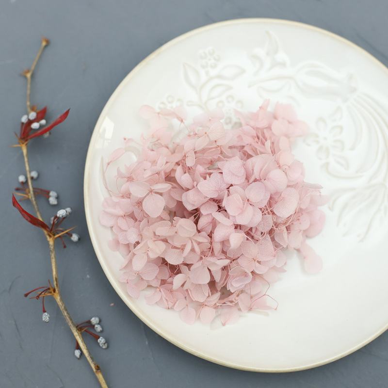 Eternal Flower diy Wholesale Material Preserved Flowers Dried Flower Tower Hydrangea Manufacturers Deliver Class B Hydrangea 2G Pack