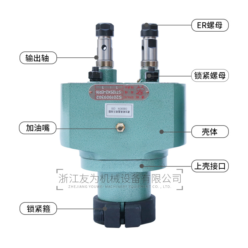 St108 Multi-Axis St 6.25kg Shaft St200 Adjustable Multi-Head Drill Double-Head Multi-Hole Drill Group Drill Tapping Machine