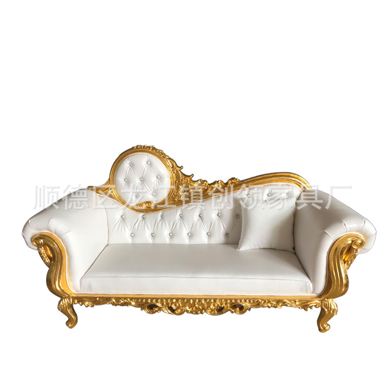 Factory wholesale European-style chaise lounge sofa wedding sofa hotel club lobby sofa