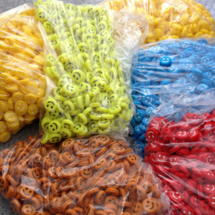 Wholesale tennis racket shock absorber classic funny silicone non PVC Smiley Tai Chi sunflower shock absorber