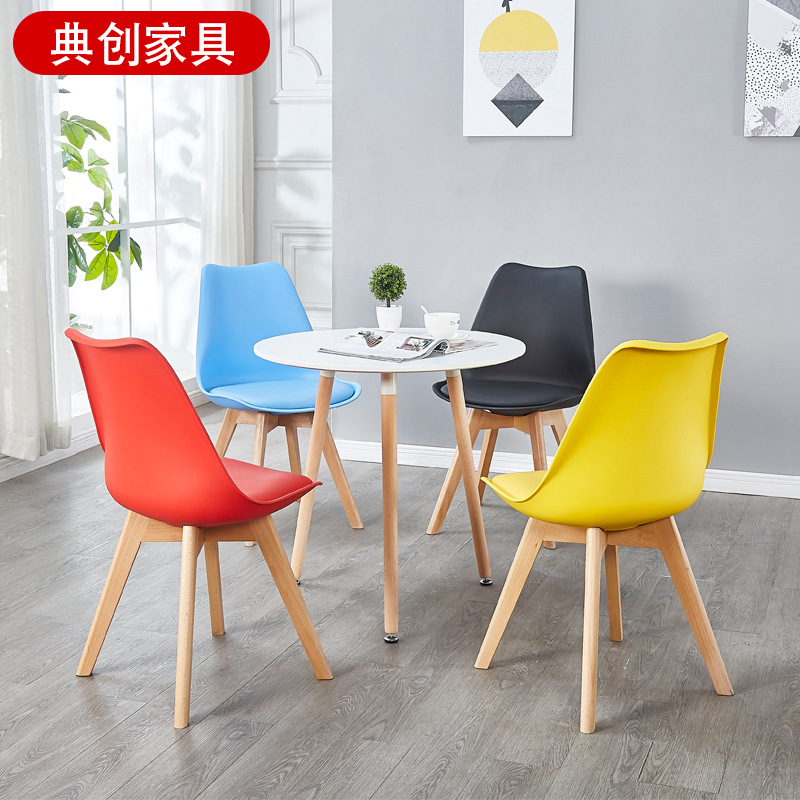 Home Dining Table Simple Bedroom Casual Desk Eames Coffee Table Cafe Round Table Negotiation Table and Chair Table
