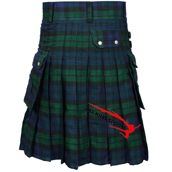 Men's AliExpress hot sale popular Scottish festival skirt men's plaid contrast color pleated skirt BK0001