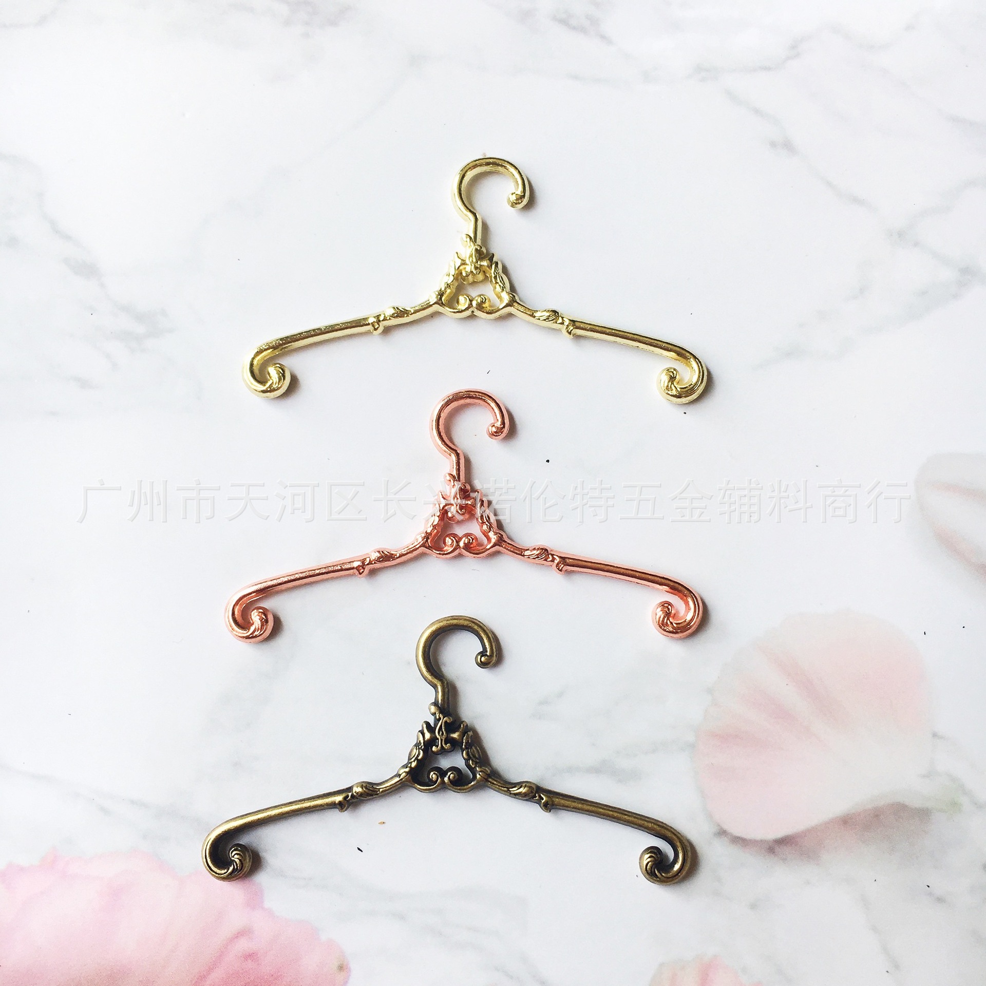 6.5cm Clothes Hanger Doll Clothes Mini Clothes Support Metal Vintage Stick Doll Small Cloth 6 BJD Doll Hanger