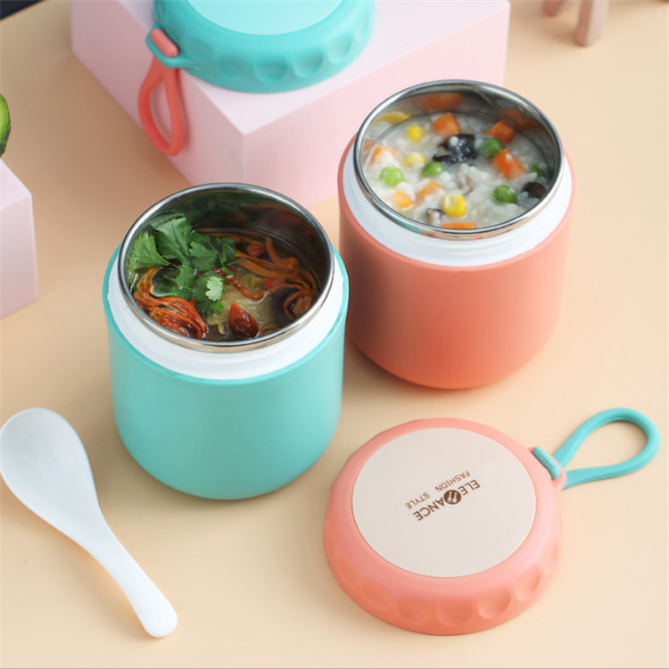 Simple Factory Direct Sales Creative Soup Cup Square Buckle Sealed Soup Can Holiday Gift Food Sealed Can Portable