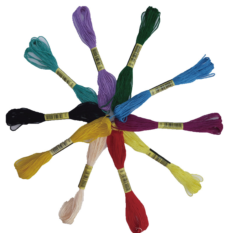 DIY embroidery thread cross stitch thread chop embroidery stamp music cross stitch branch factory direct 447 color a kilogram