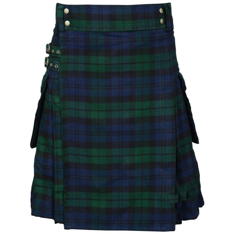 Men's AliExpress hot sale popular Scottish festival skirt men's plaid contrast color pleated skirt BK0001