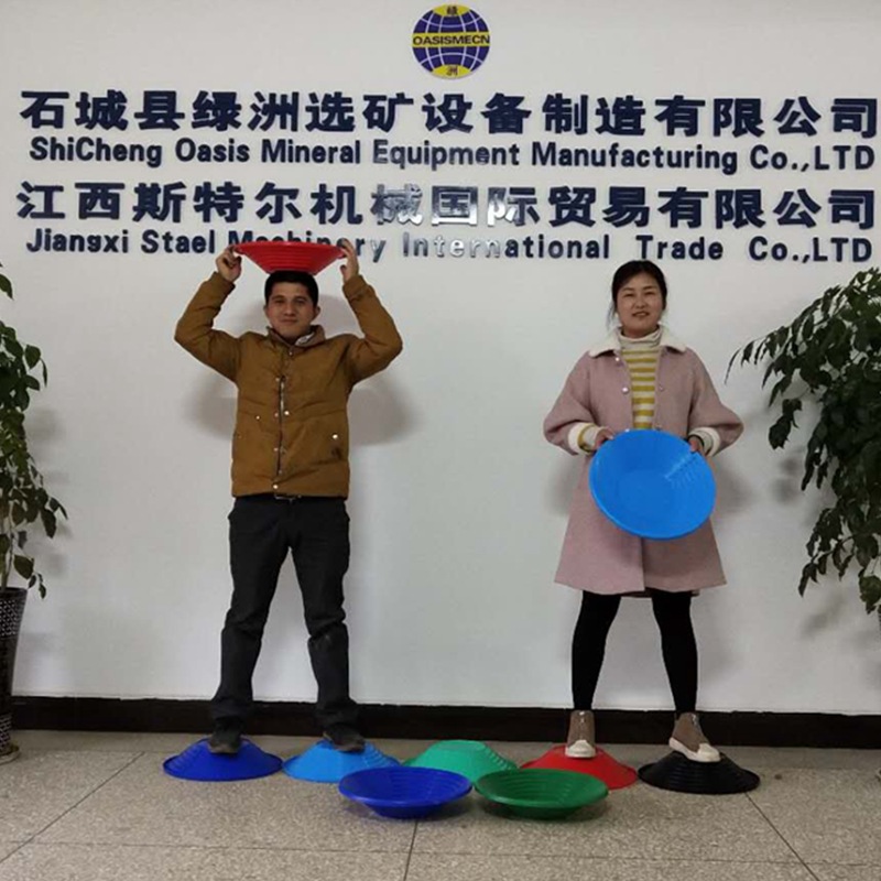 Thickened Hand-cranked Plastic Gold Panning Tray Sand Sieving Gold Washing Basin Small River Sand Washing Gold Tray Placer Gold Tool for Beginners