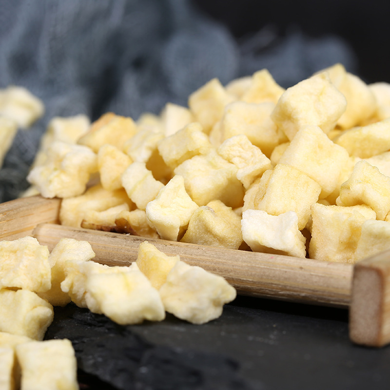 in stock Wholesale New Instant Apple Dry Milled Powder Raw Material Peel Apple Diche Bulk Dried Dehydrated Apple Diche