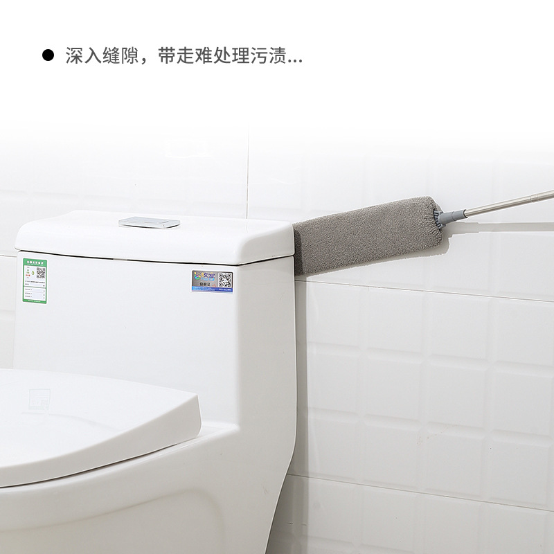 Cross-border hot-selling retractable lengthened gap brush roof dust brush household cleaning artifact bed bottom cleaning dust duster