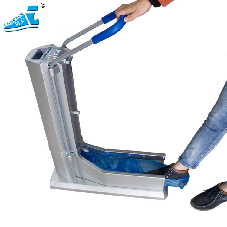 Factory Direct supply ABS automatic shoe cover machine with armrest continuous pull-type home office Environmental protection shoe cover machine in stock