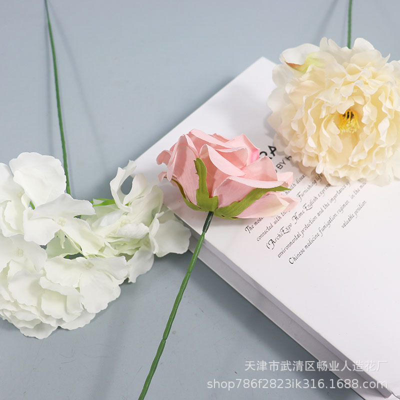 Factory wholesale flower rod iron wire artificial flower Rod plastic diy flower Rod rubber green thick rod row stick flower