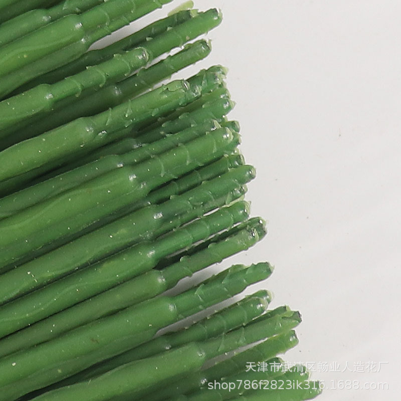 Factory wholesale flower rod iron wire artificial flower Rod plastic diy flower Rod rubber green thick rod row stick flower