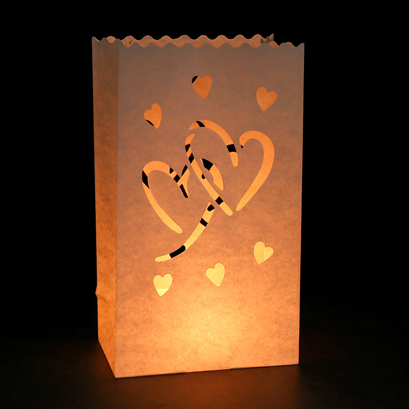 Spot Multi-Style High-Quality Candle Bags, Export Party Decorations, Flame-Retardant Paper Bags, Confession Atmosphere Arrangement Candle Bags