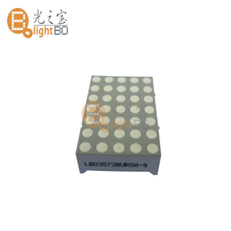 Factory direct 3mm pixel module long life monochrome 1.26 inch LED dot matrix display