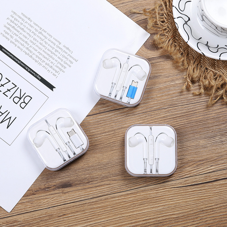 Factory direct three-generation earphones are suitable for Apple 78X/11 three-generation in-ear Android universal earphones with wire control