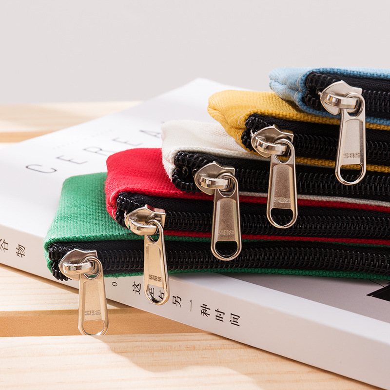 Brendan Brand Canvas Coin Purse Women's High-end Sense Portable Fabric Storage Bag Simple Plain Small Wallet