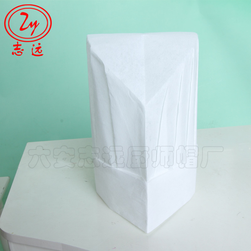 Прямые поставки шляпы шеф-повара Zhiyuan, одноразовая шляпа для ресторанов