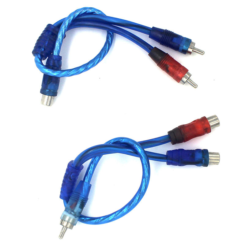 Manufacturers supply car amplifier audio audio cable one female two male audio cable one two audio cable one male two female