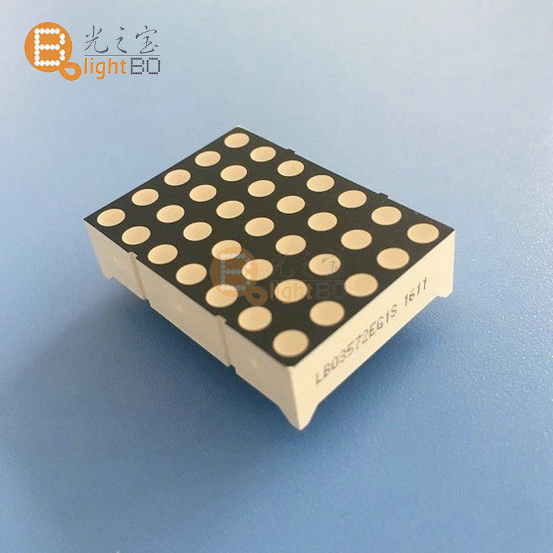 Factory direct 3mm pixel module long life monochrome 1.26 inch LED dot matrix display