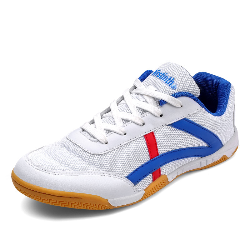 Daifa New Professional Table Tennis Shoes Men's and Women's Children's Beef Sole Soft Sole Table Tennis Shoes White Shoes Training Sports Shoes