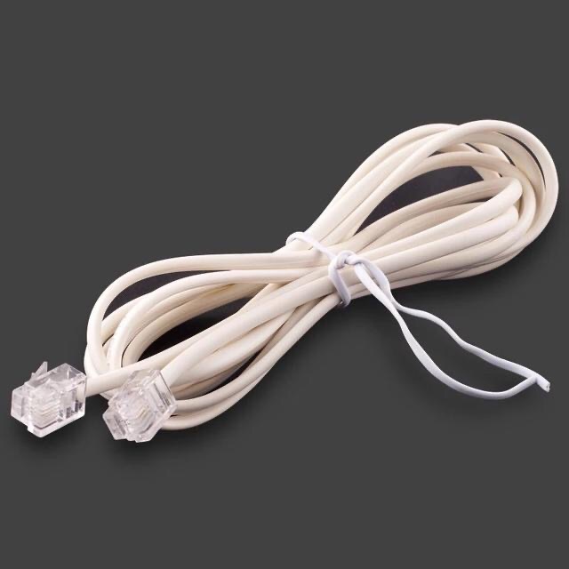 Telephone line 2-core 4-core extension line finished telephone line RJ11 fixed telephone connection line 6P2C/6P4C