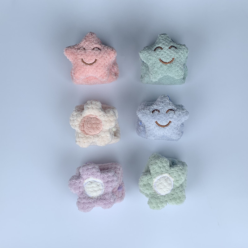 Coral fleece wedding gift cute romantic stars wishing Ball flowers French personality towel towel in stock