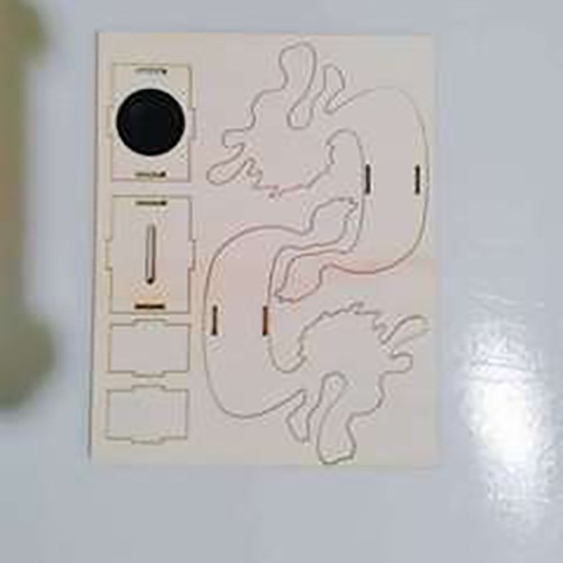 Factory Direct supply kindergarten Dragon Boat Festival wooden piggy bank dragon boat model handmade children DIY production materials