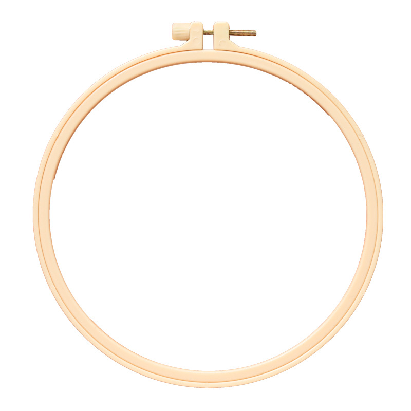 Custom DIY Handmade Plastic Embroidery Hoop Fixed Circle Embroidery Hoop Cross Stitch Punch Needle Embroidery Hoop