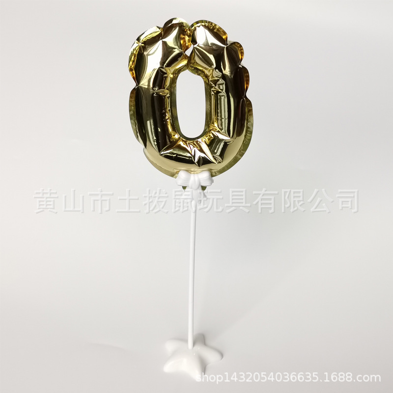 Automatic Inflatable Digital Pole Balloon Accessories Gold Silver Pink Dazzling Silver Spot Party Decoration Inflator