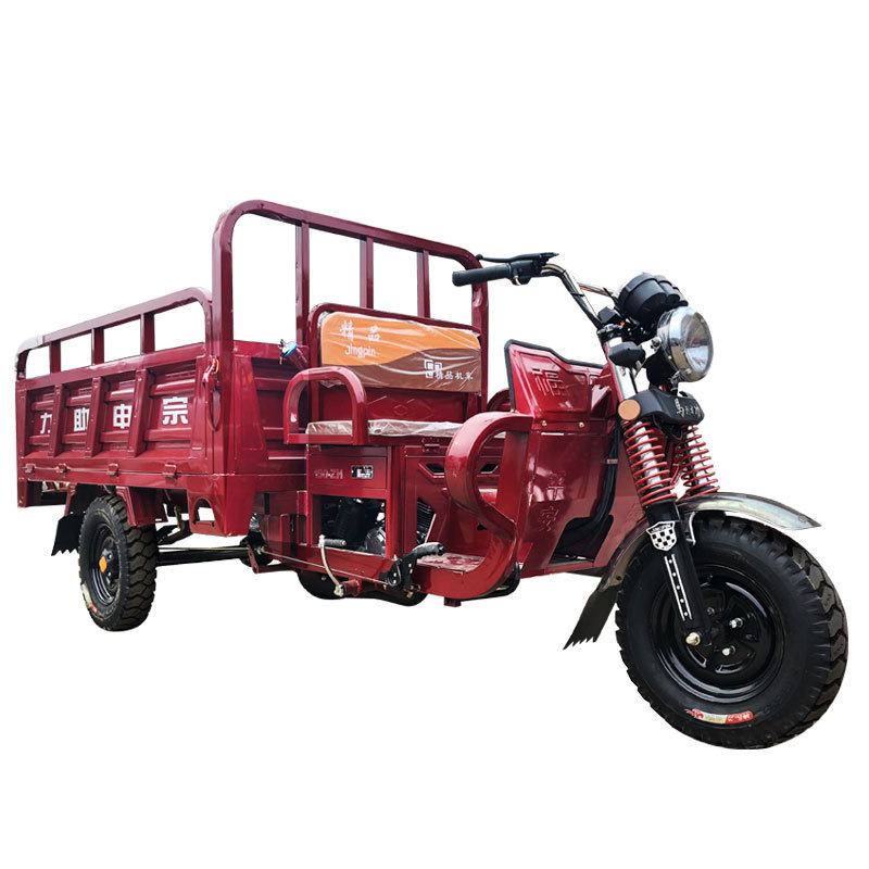 Gasoline Three-Wheeled Motorcycle Cargo Agricultural Zongshen Power Old-Age Walking Flat Ride Section Dump Fuel Tricycle
