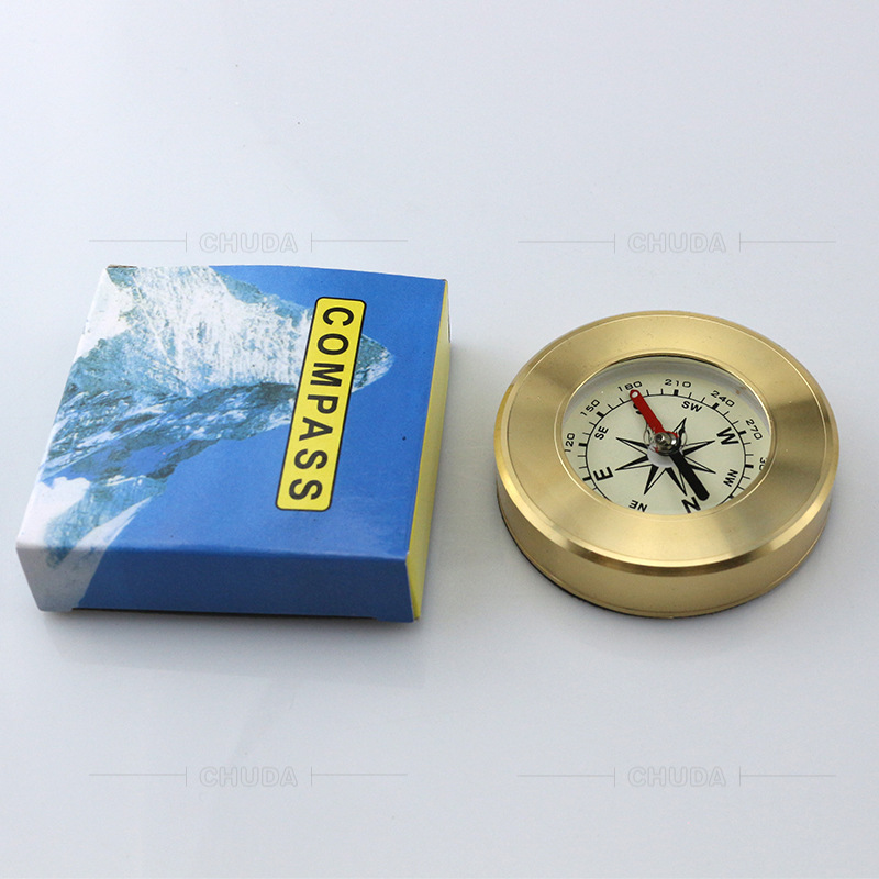 Chuda brass Chinese and English gift base Compass/leisure gift advertising promotion Travel pointer J57