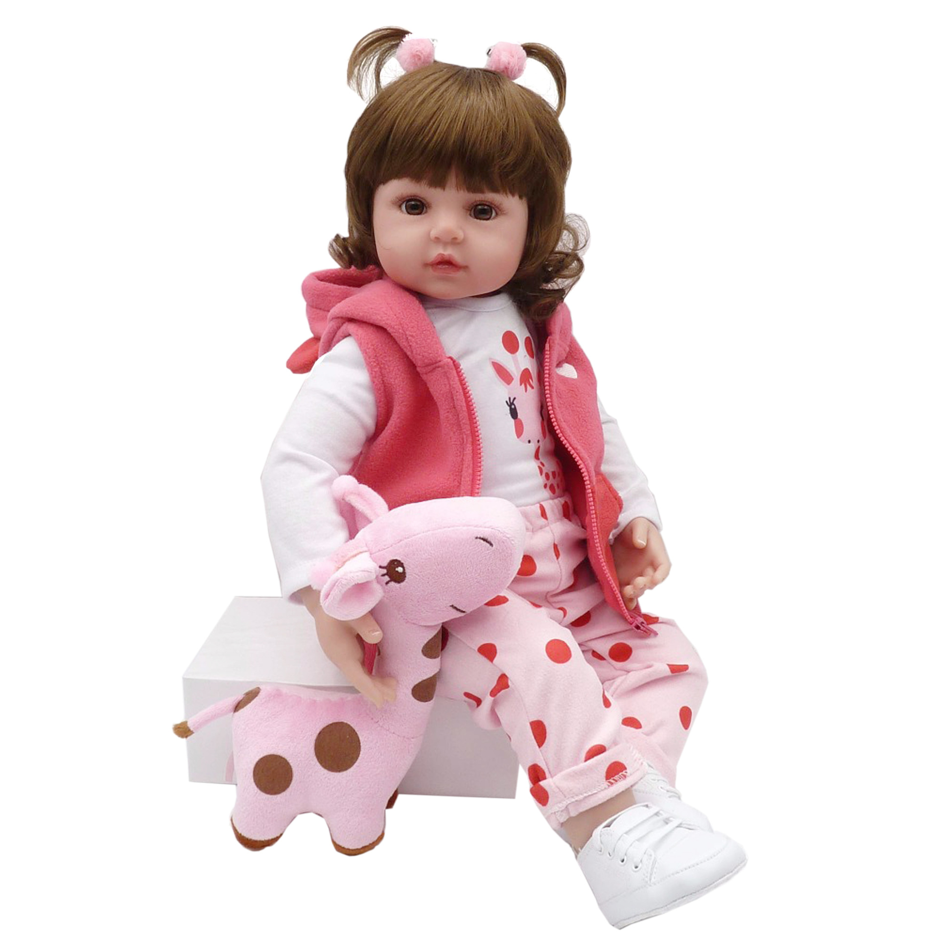 Factory 19-inch, 24-inch powder waistcoat deer cloth body rebirth baby doll AliExpress wish cross-border generation
