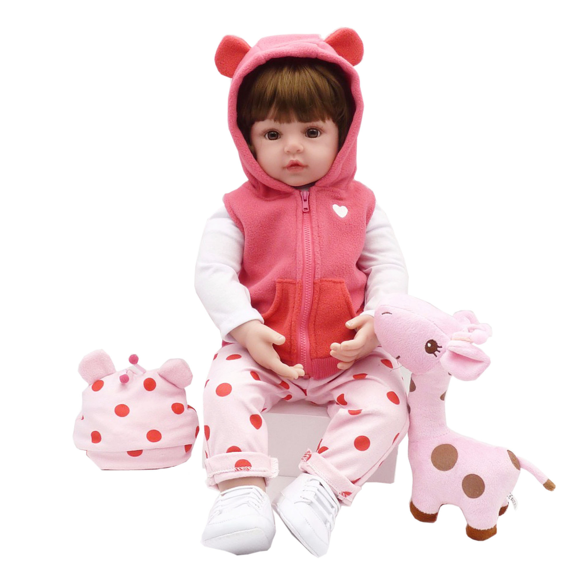 Factory 19-inch, 24-inch powder waistcoat deer cloth body rebirth baby doll AliExpress wish cross-border generation