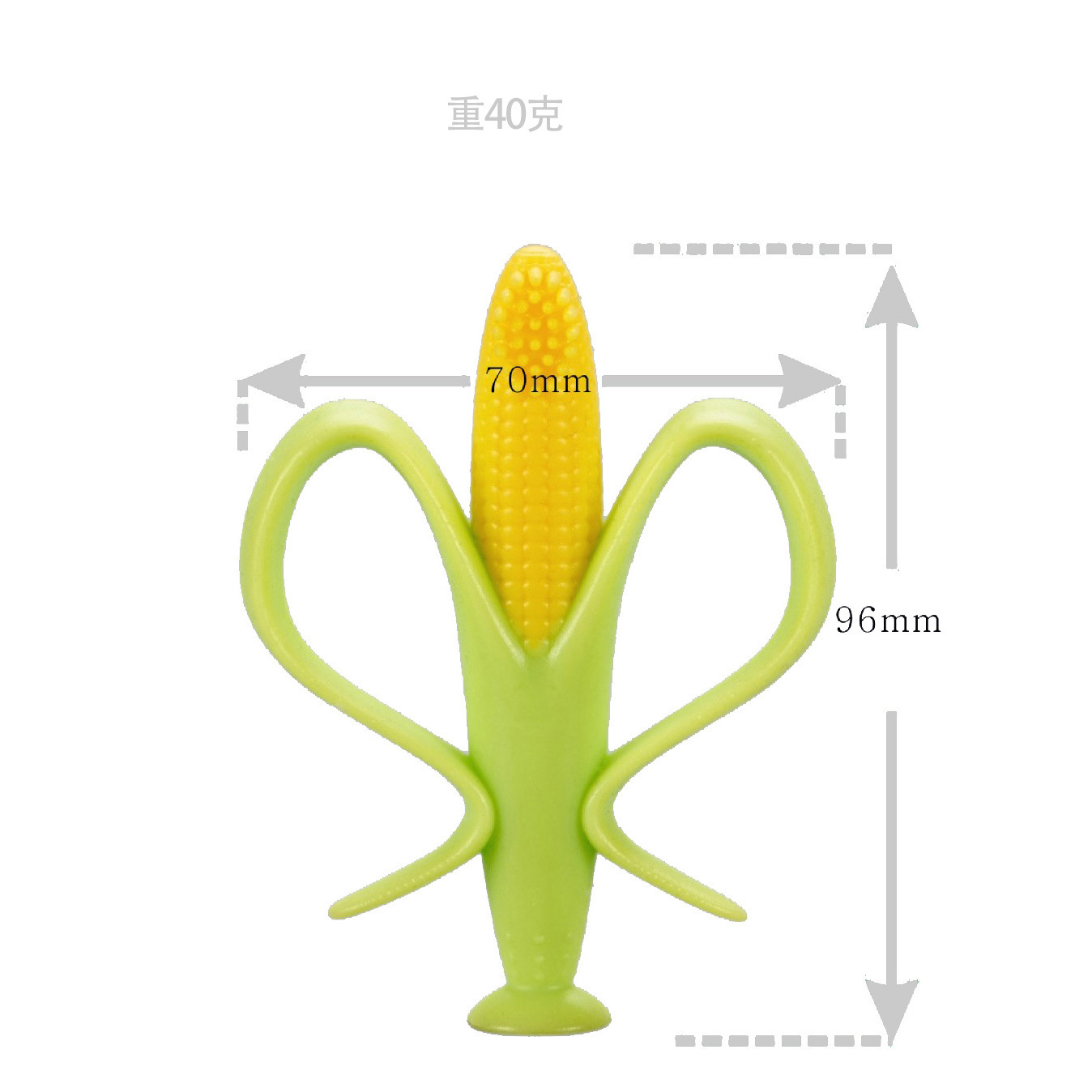 Factory direct corn gum banana gum baby tooth grinding stick silicone bite music maternal and child supplies