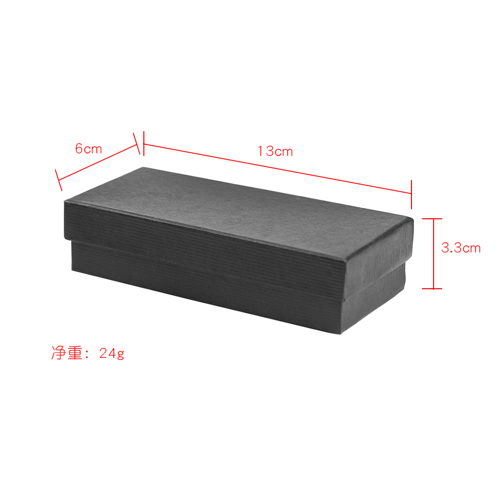 Rectangular Watch Box Wholesale Spot Heaven and Earth Cover Cheap Flat Box Sponge Lined Stripesd Cardboard Watch Box