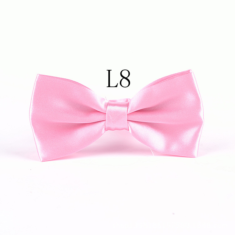 Korean Style Formal Tie Business Gentleman Groom Men's Pure Color Bows Wedding Bows Candy Color