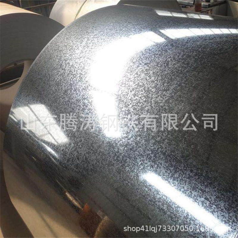 Flower Galvanized Coil Dx51D Galvanized Tinplate Coil 0.5*1000 Thermal Insulation Galvanized Coil Processing Galvanized Coil