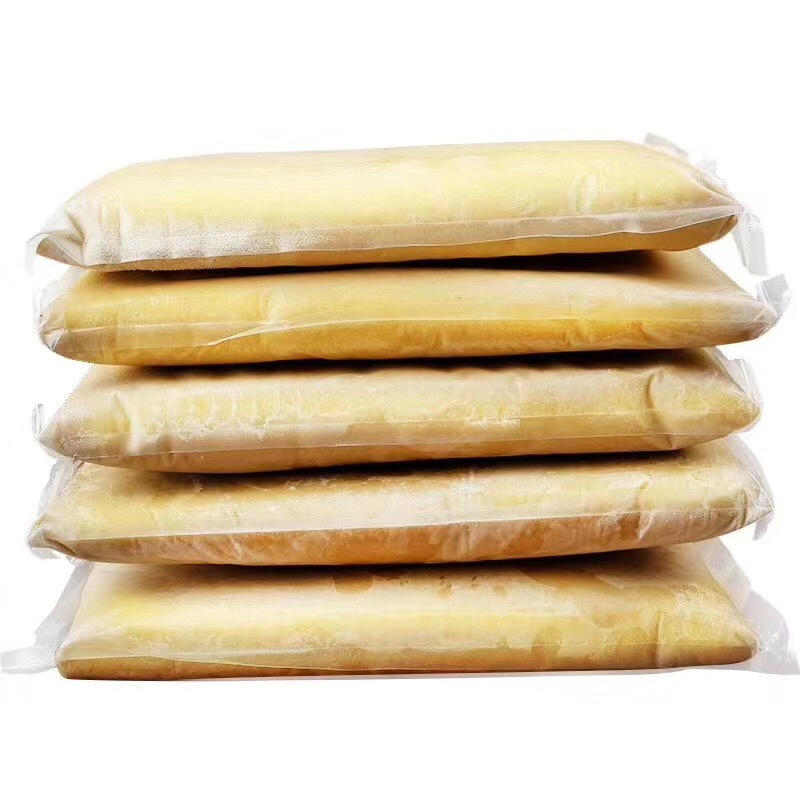 Malaysian Fresh Original Imported Sultan King Durian Meat Frozen Durian Puree Sauce D24 Puree Source Manufacturer