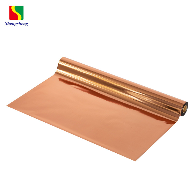 Rose Gold Anodized Aluminum Colorful Hot Stamping Paper, Ribbon Hot Stamping Material, Stable Quality, No Flying Gold, Long-Term Supply