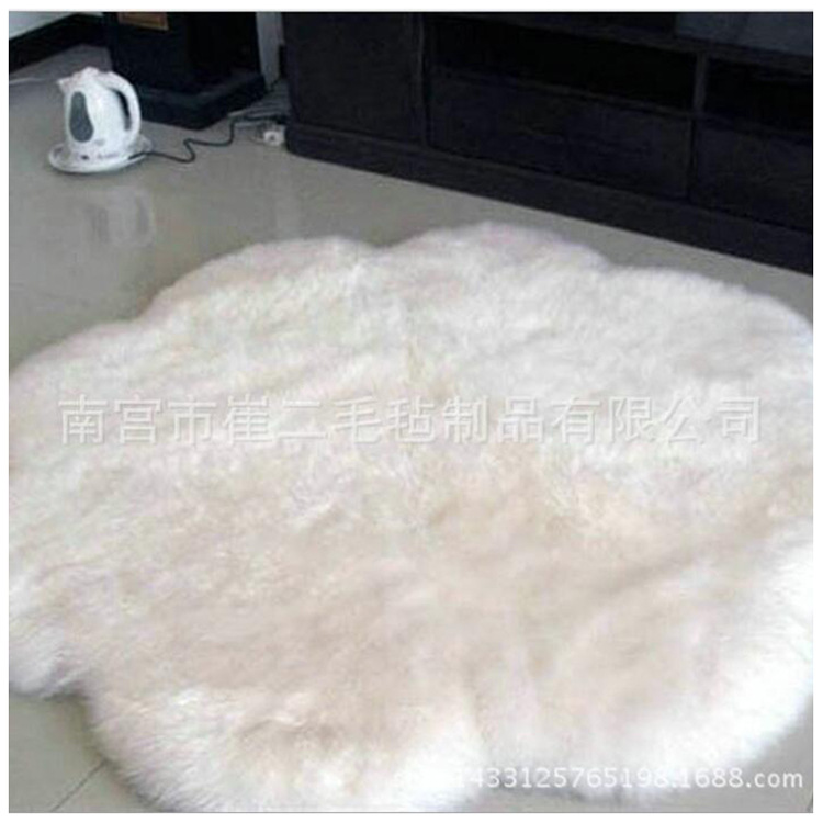 Wool Sofa Cushion, Fur Integrated Sofa Seat Cushion, Light Luxury Bay Window Cushion, Car Seat Cushion, Whole Wool Carpet