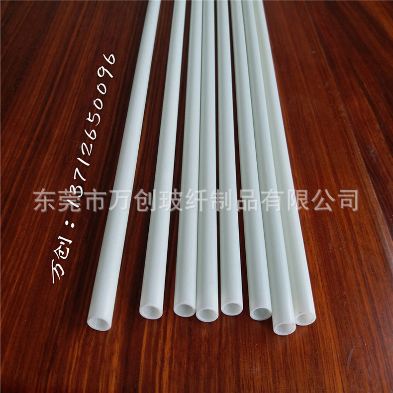 Manufacturer Wholesale 8*6mm White Hollow Fiberglass Tube Advertising Support Frame Fiberglass Tube Wholesale