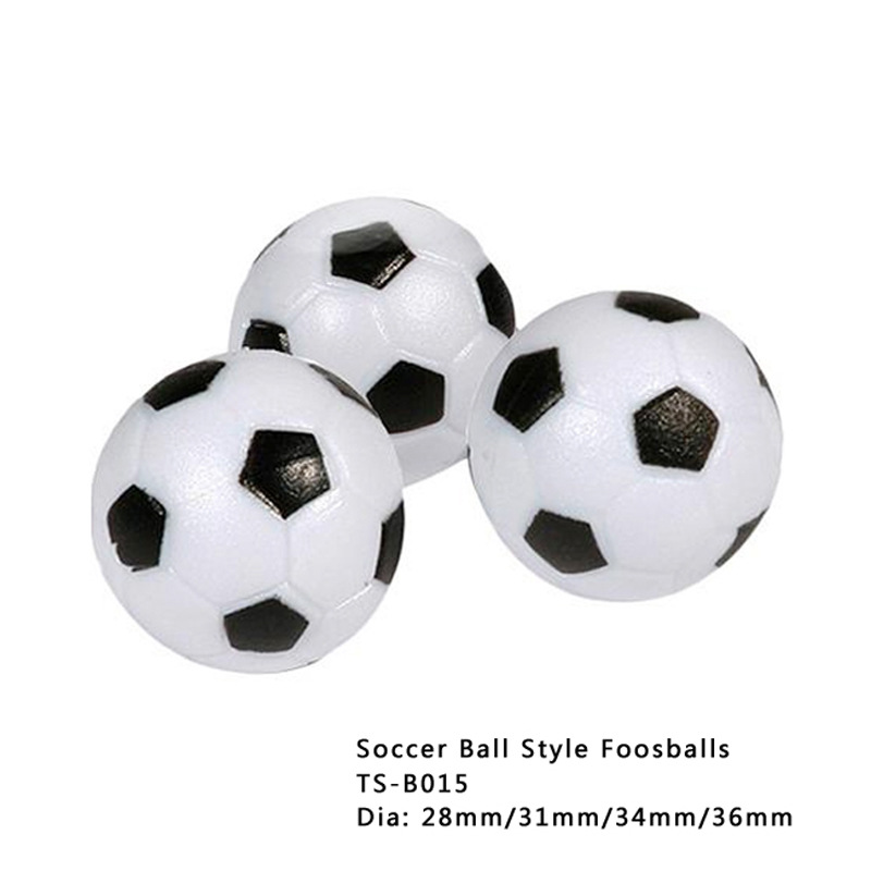 Table football environmental protection plastic black and white small football diameter 29 31 32 36mm football machine accessories