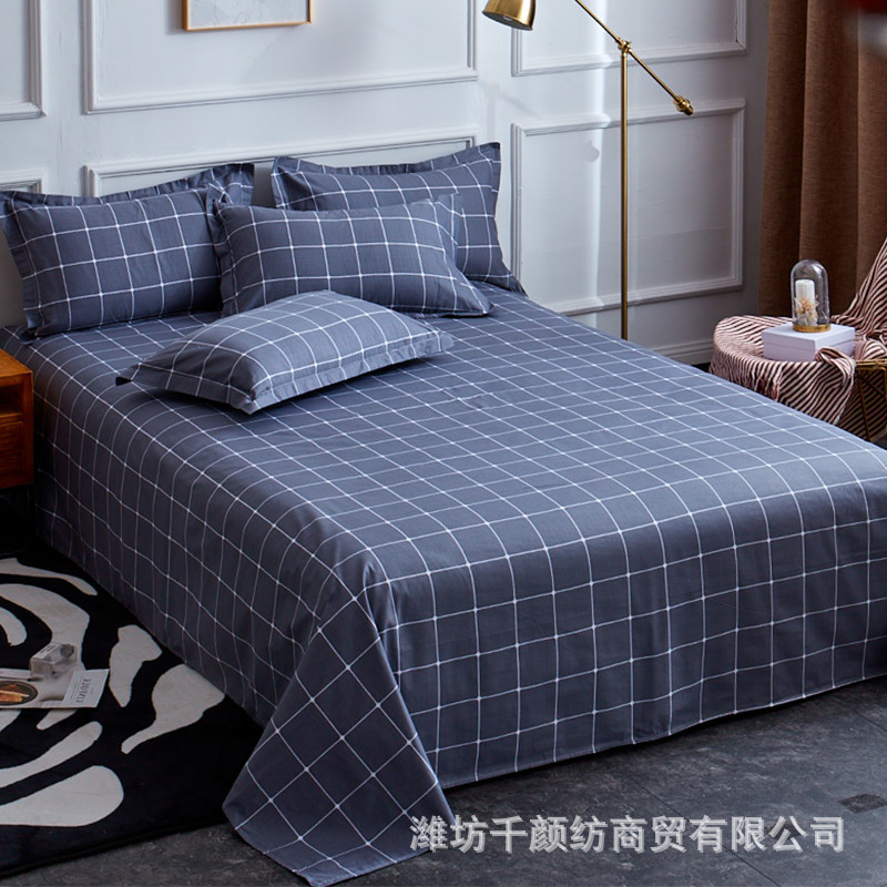 Простыня из хлопка, утолщенная, односпальная, для студентов, для односпальной кровати