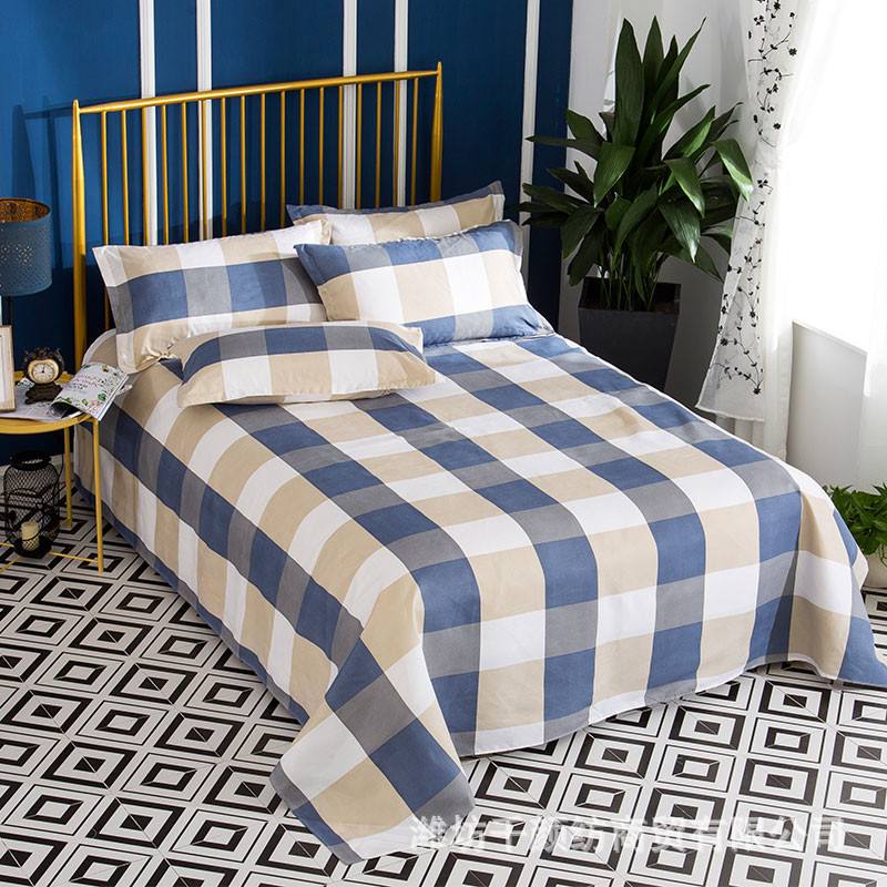 Factory Bed Sheets Thickened Scrub Bed Sheets Single Piece Student Dormitory Bed Sheets Scrub Bed Sheets for Single Bed