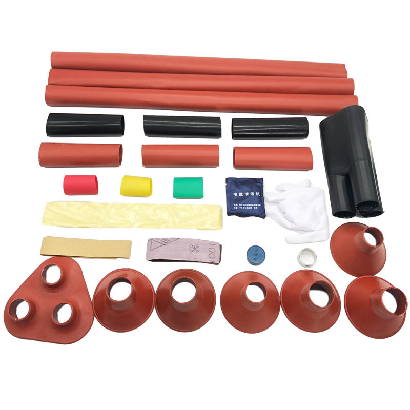10-35Kv Heat Shrinkable Cable Accessories Terminal Head Three-Core Single-Core Indoor and Outdoor Insulating Sleeve Heat Shrinkable Insulating Terminal
