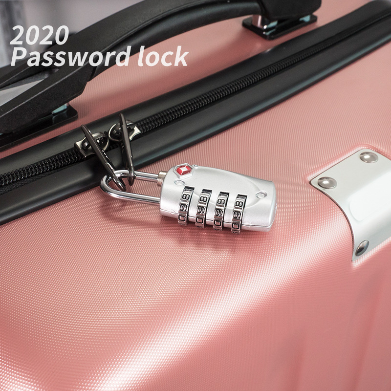 Customs Lock TSA Password Lock Padlock Mini 4-digit Password Lock TSA330 Customs Padlock Black in stock