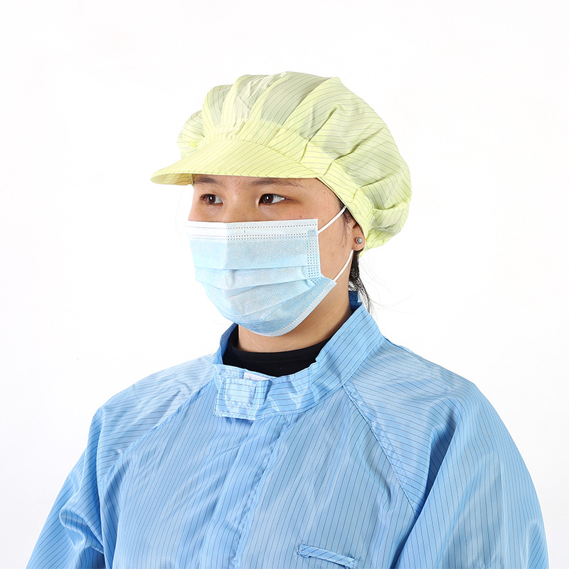 Anti-Static Hat Dust-Free Hat Workshop Work Hat Labor Protection Headgear Anti-Static Large Work Hat Women's Dust-Proof Hat Men's Wholesale