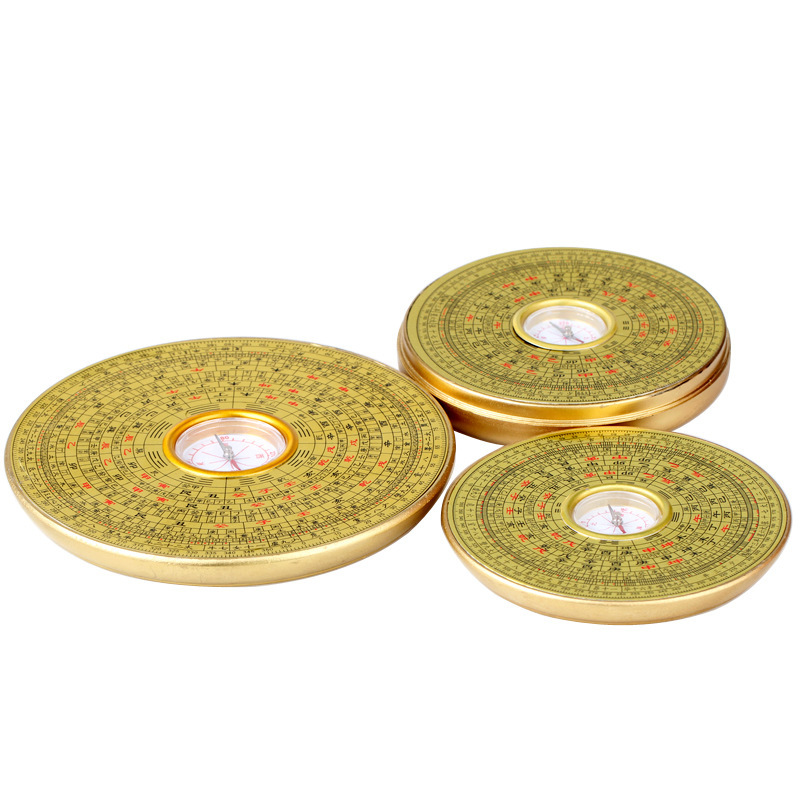 Professional feng shui compass compass three-way three-in-one comprehensive compass geomancy orientation portable size ornaments
